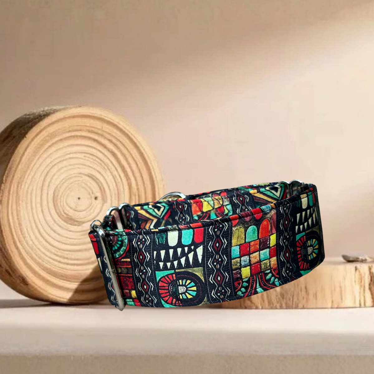 Collar Esencia Africana para perros hecho a mano