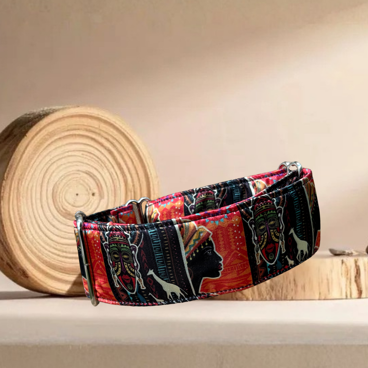 Collar Africa para perros hecho a mano