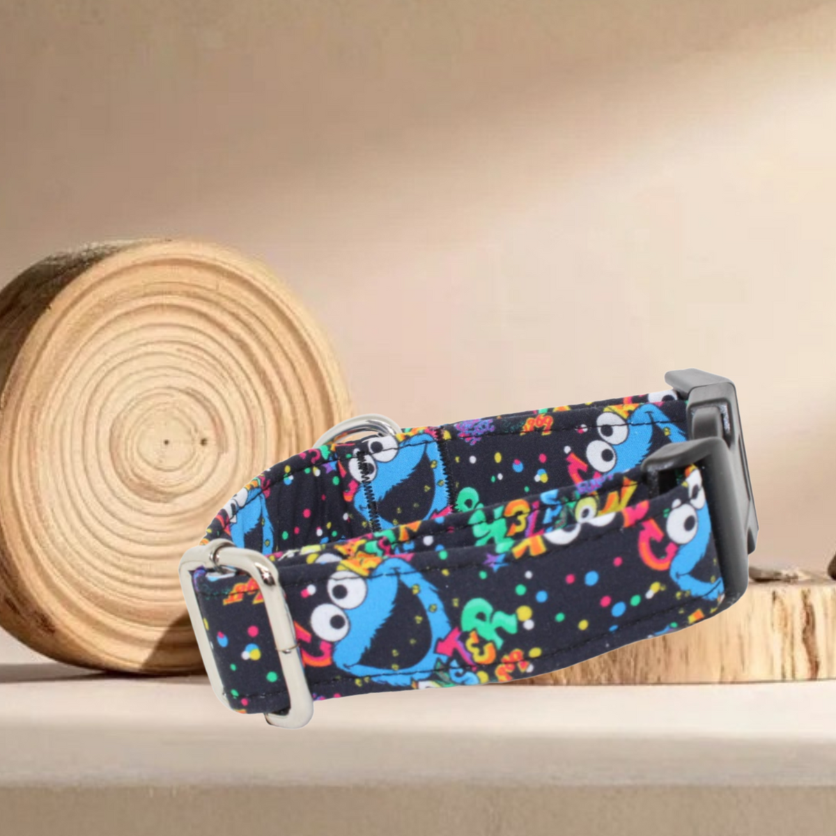 Collar Monstruo Galletas Party para perros hecho a mano