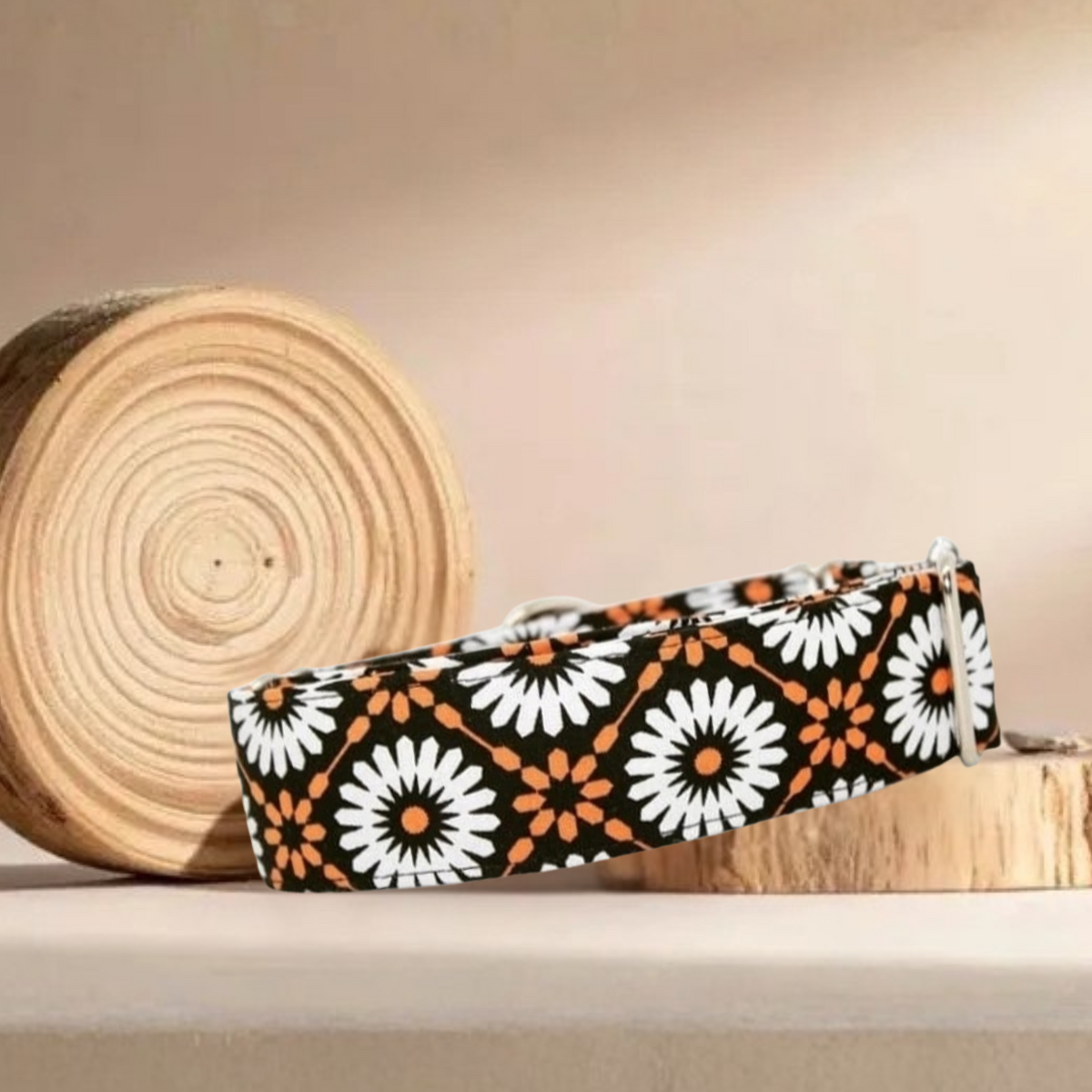 Collar Flores para perros hecho a mano