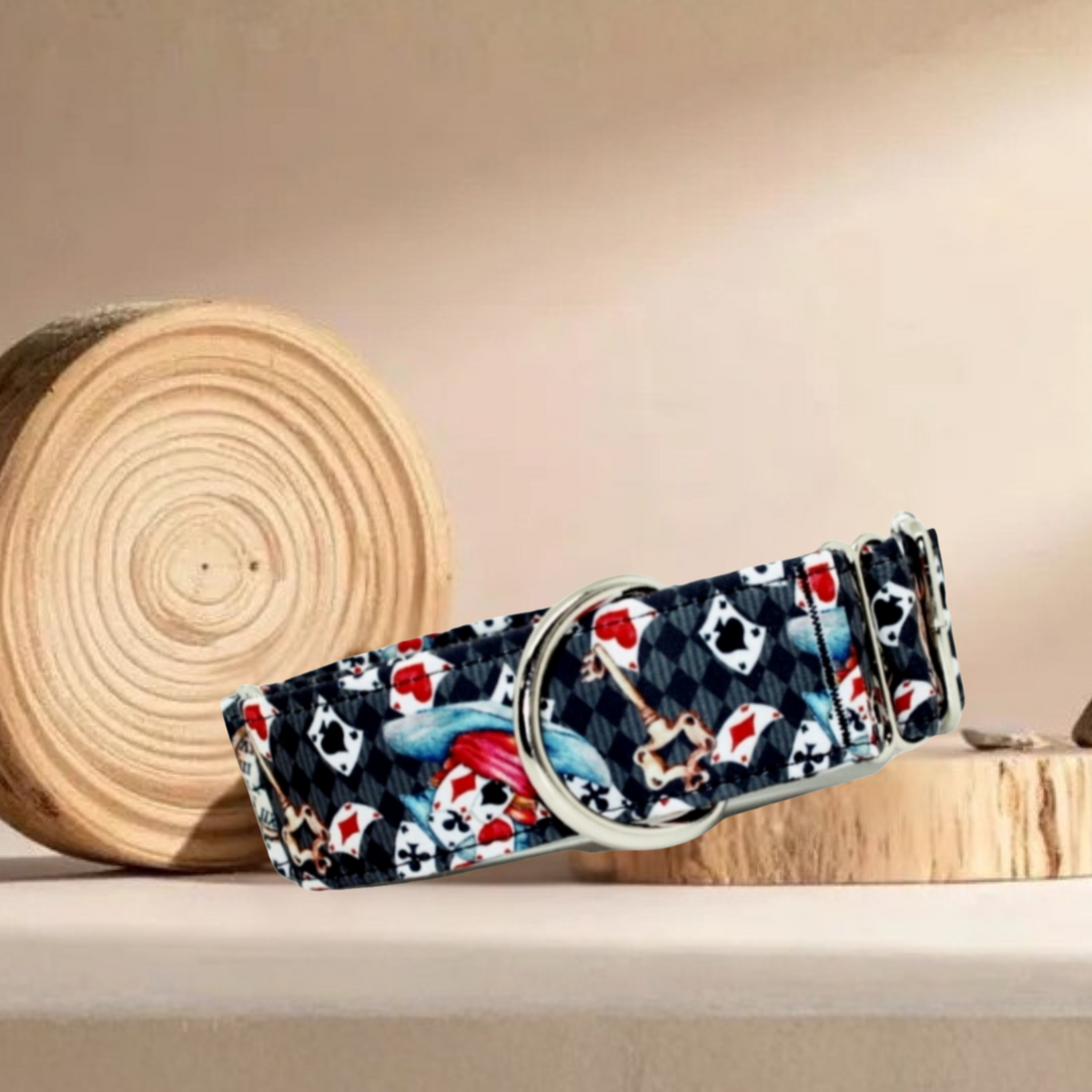 Collar Poker para perros hecho a mano