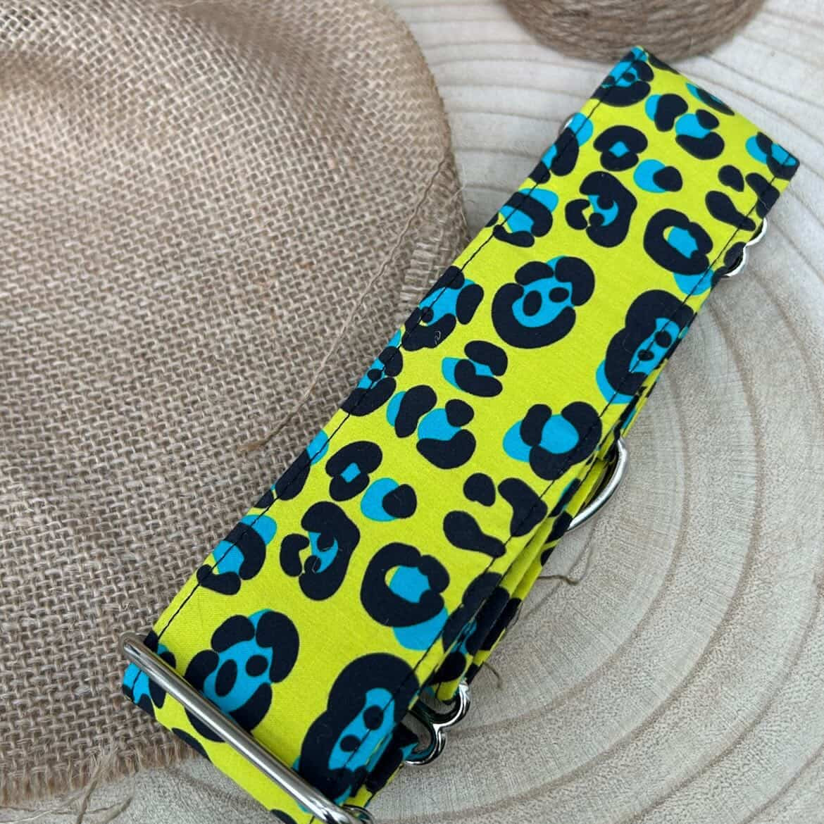 Collar Leopardo amarillo para perros
