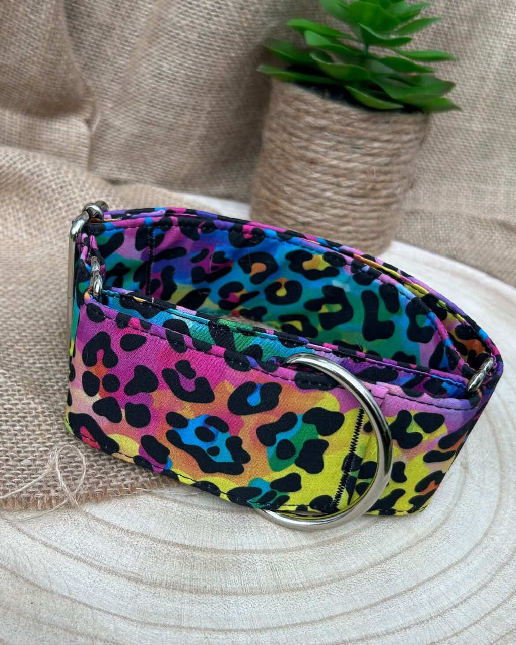 Collar Leopardo arcoiris