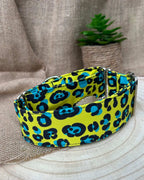Collar Leopardo amarillo para perros
