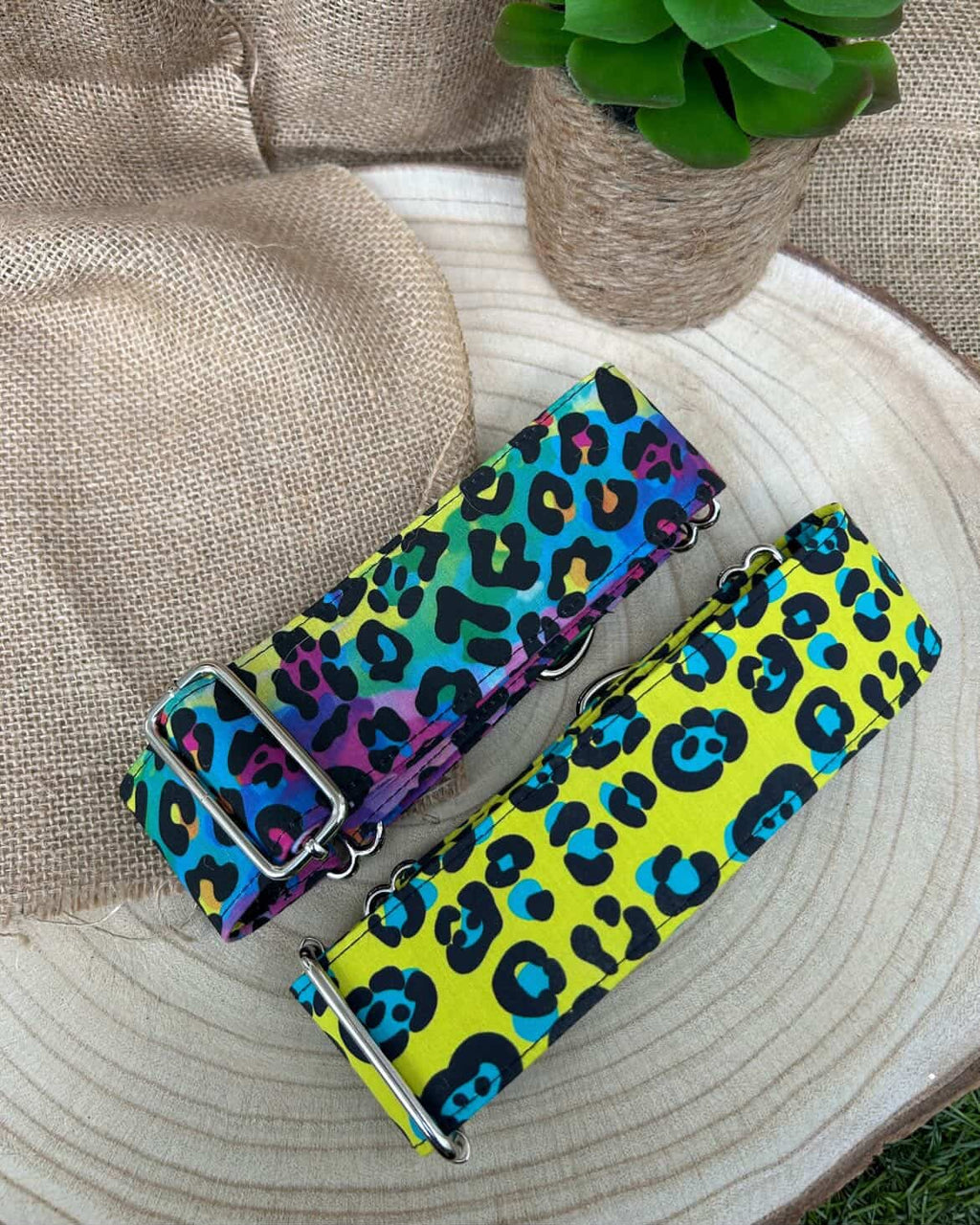 Collar Leopardo amarillo
