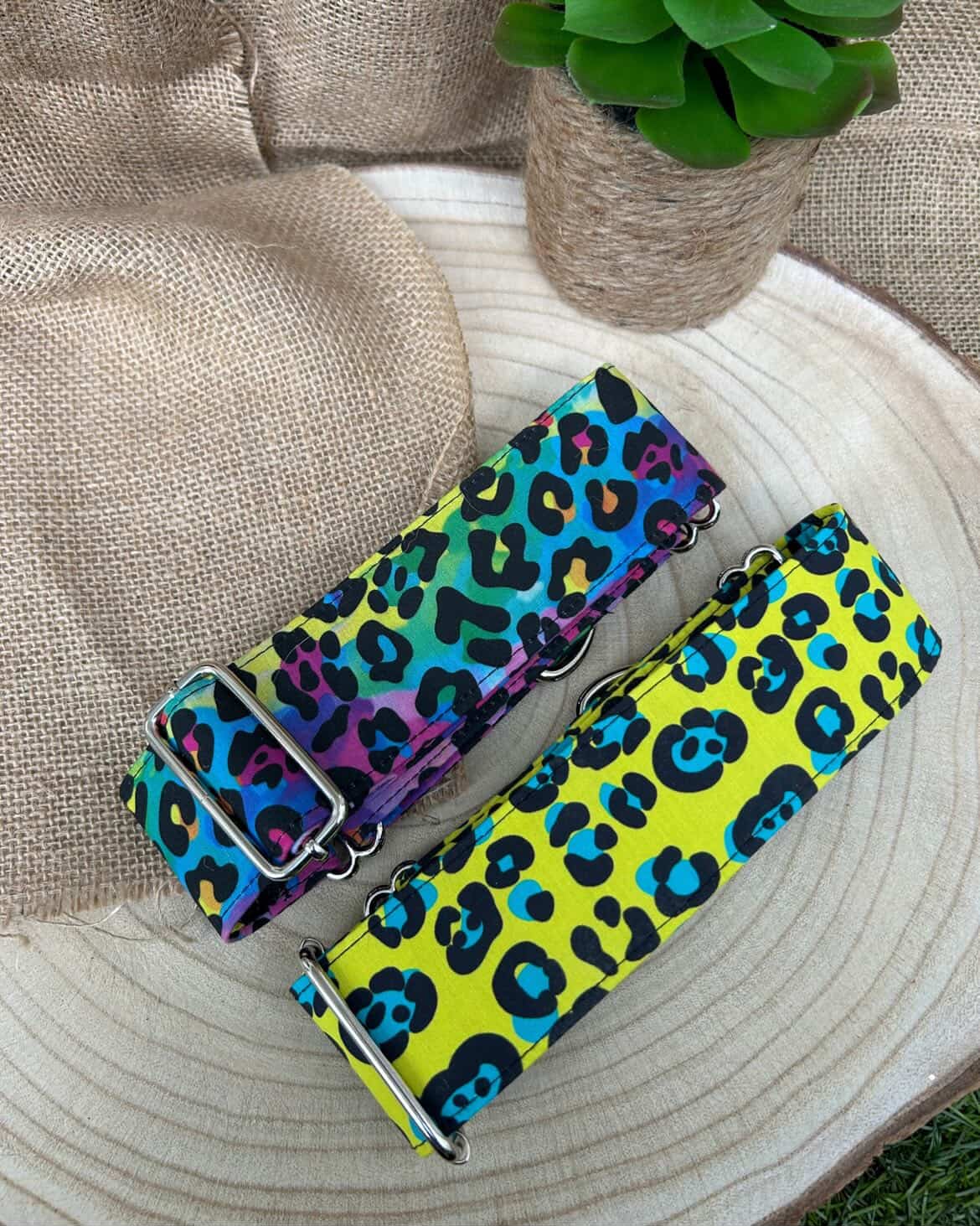 Collar Leopardo amarillo para perros