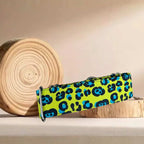 Collar Leopardo amarillo para perros hecho a mano