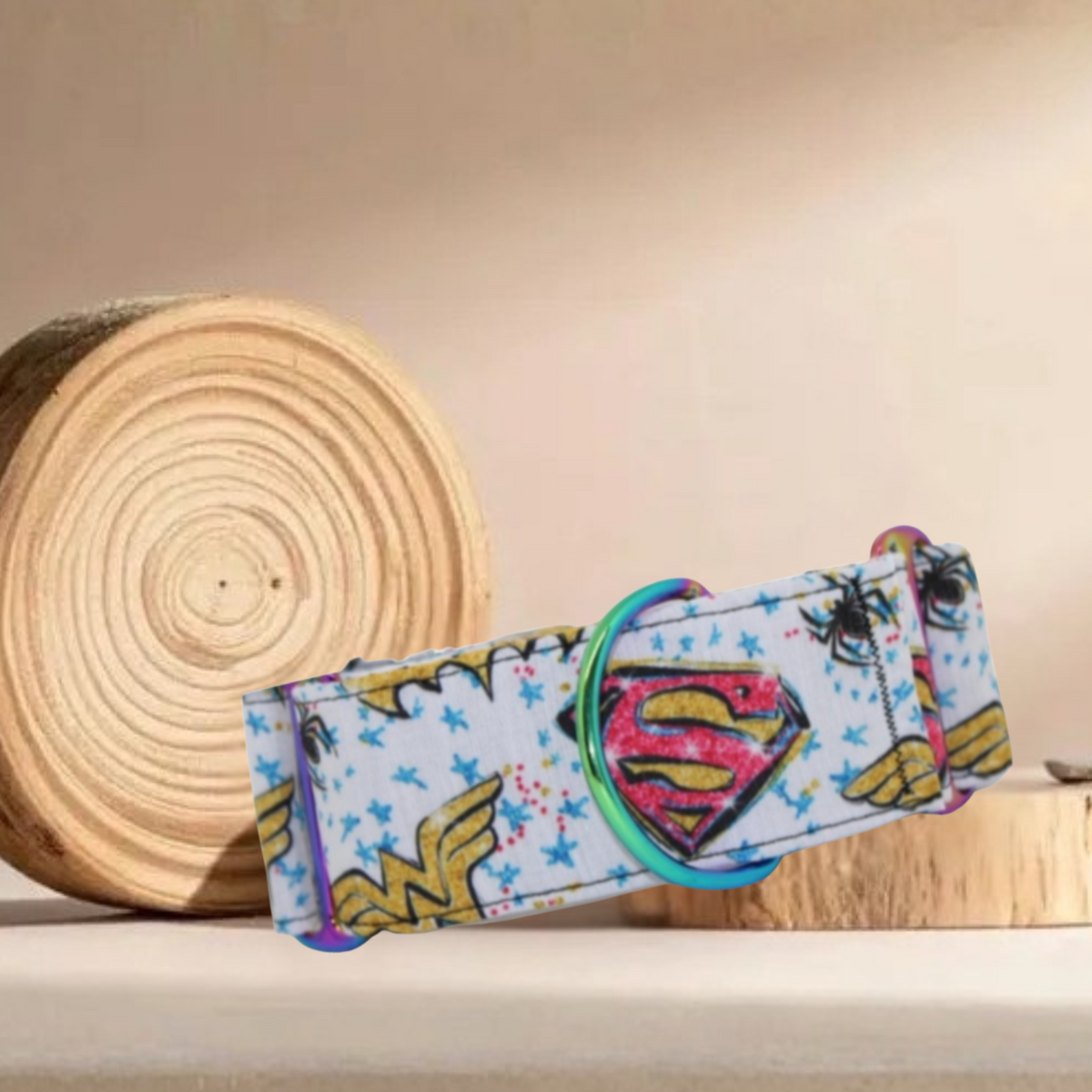 Collar Superhéroes para perros hecho a mano