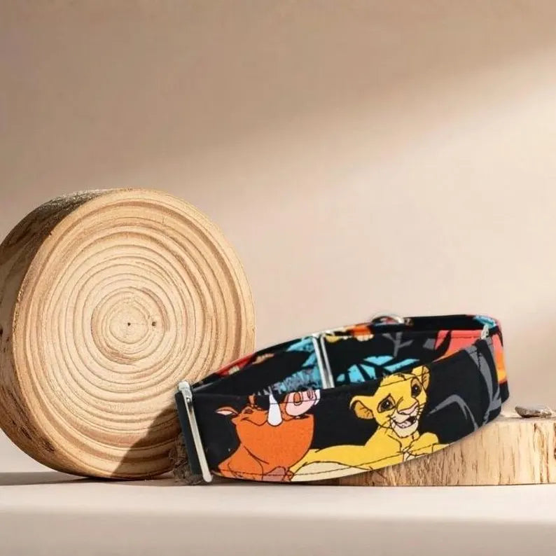 Collar Hakuna Matata para perros hecho a mano