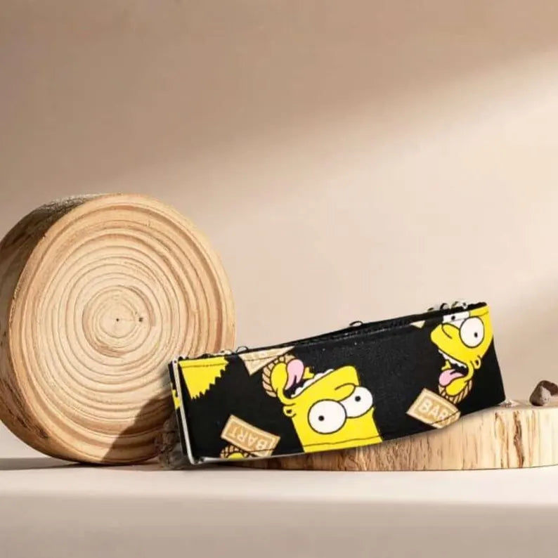 Collar Bart Simpson para perros hecho a mano