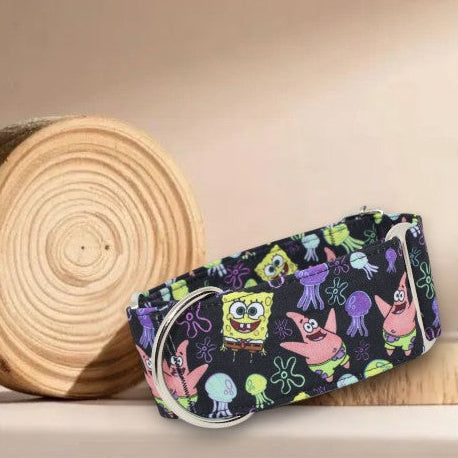 Collar Bob Esponja para perros hecho a mano
